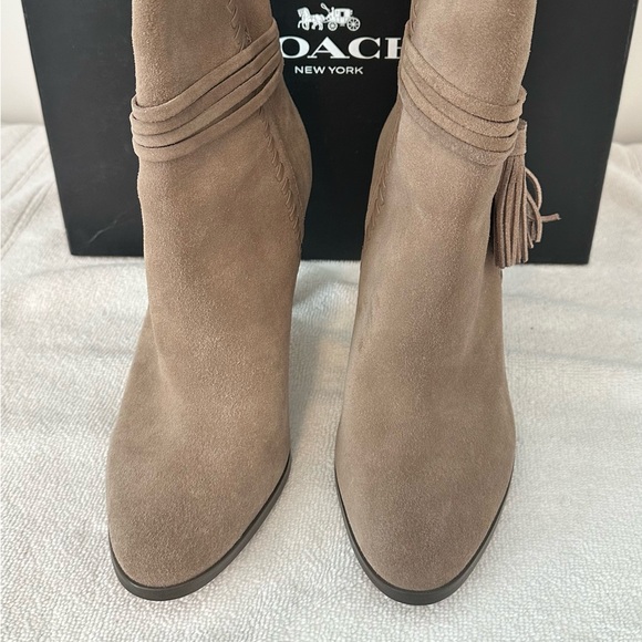 NEW! Coach Light Gray Booties - Picture 4 of 4